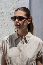 xειροποίητα Γυαλιά Τετράγωνα mod. 2206 Πετρόλ