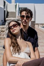 xειροποίητα Γυαλιά Τετράγωνα mod. 2501 Πετρόλ